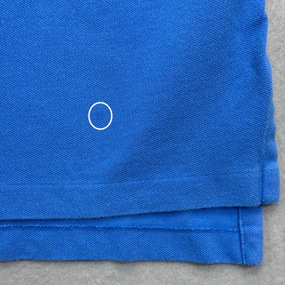 Polo Ralph Lauren Large Short Sleeve‎ Pique Cotton Polo Shirt Orange Logo READ - Picture 6 of 8